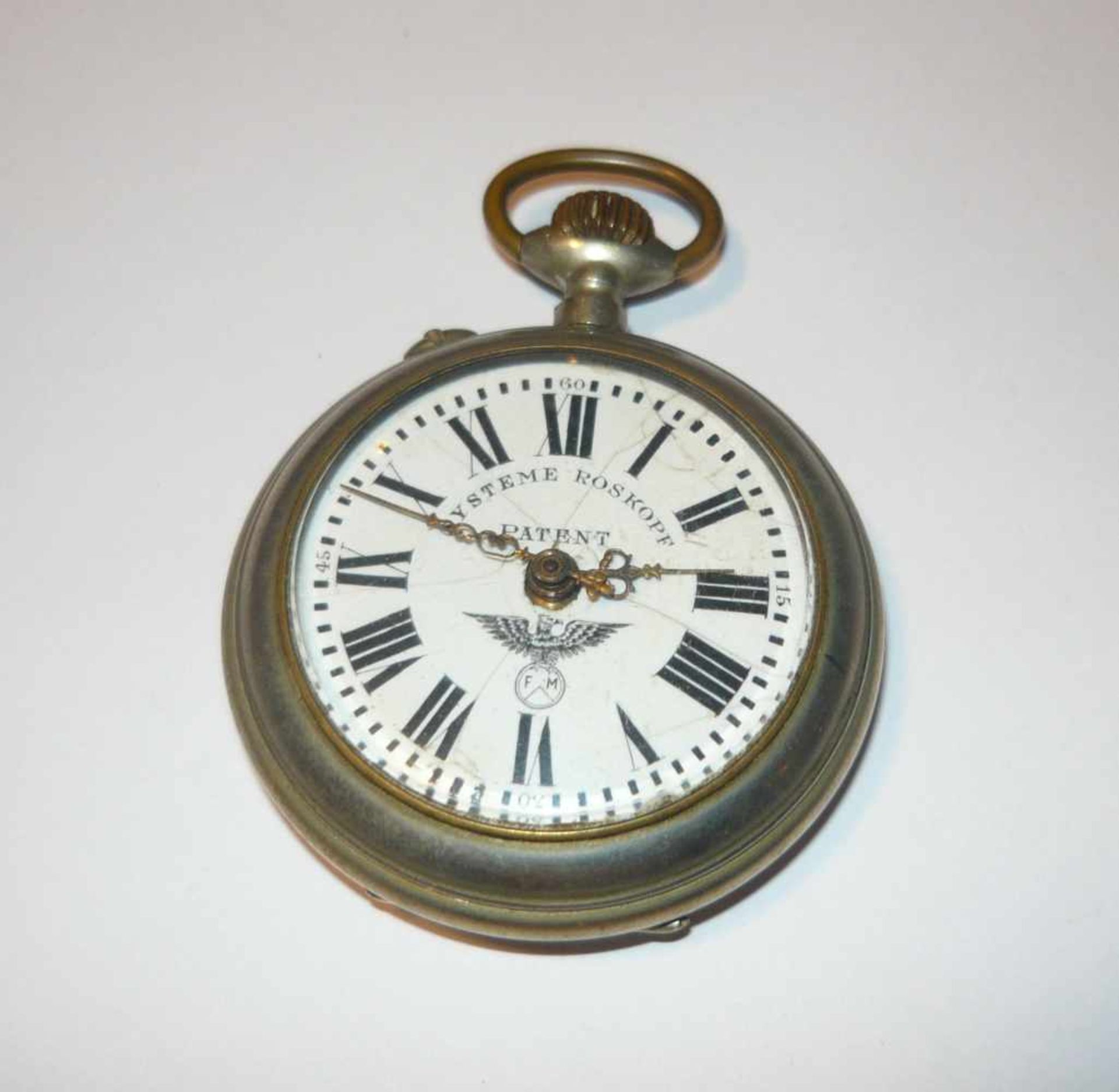 Systeme Roskopf. Taschenuhr. Werk steht. Antik.Systeme Roskopf. Pocket watch. Not working. Antik.