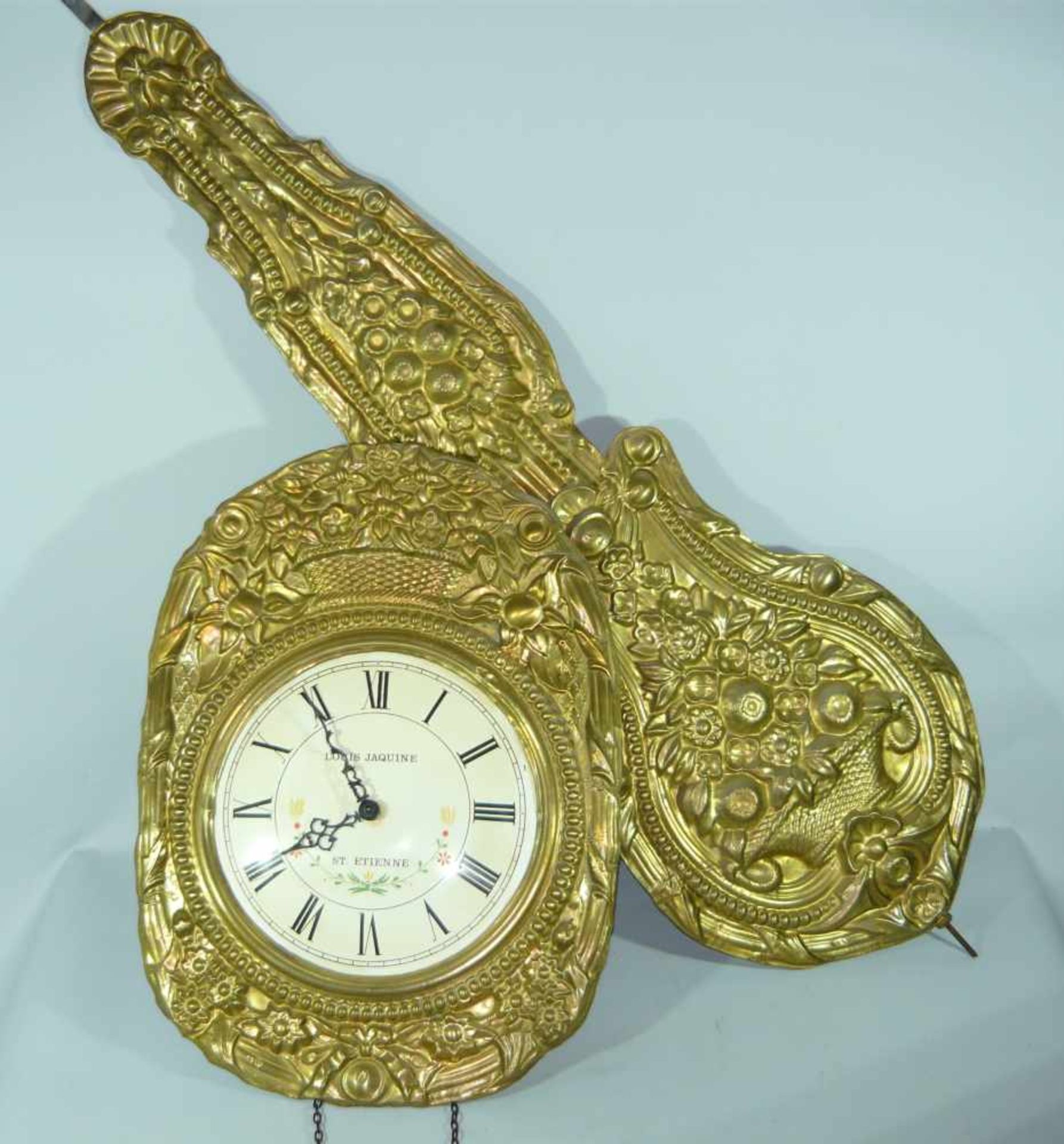Louis Jaquine, St. Etiennne. Comtoise Uhr. Frankreich. Antik. Gewichte und Pendel anbei.