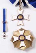 Brasilien. Orden Rio Branco - Ordem de Rio BrancoGroßoffiziers-Set. Silber, tlw. vergoldet und