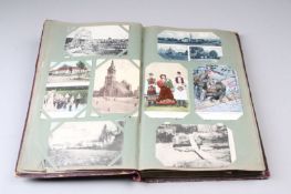 Postkartenalbum.Ca. 250 Postkarten, überwiegend 1. WK. darunter Feldpost, deutsche Offiziere und