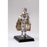 Aztekenfigur.Mexiko 20. Jh. Silber. Auf Marmorsockel stehende Figur. H: 20 cm. 20.00 % buyer's