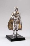 Aztekenfigur.Mexiko 20. Jh. Silber. Auf Marmorsockel stehende Figur. H: 20 cm. 20.00 % buyer's