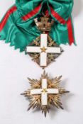 Italien. Verdienstorden der Republik Italien.Großkreuz-Set. Silber, tlw. vergoldet und emailliert.