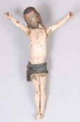 Corpus Christi.17. Jh. Holz geschnitzt. Reste von Farbfassung. H: 60 cm. 20.00 % buyer's premium