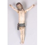 Corpus Christi.17. Jh. Holz geschnitzt. Reste von Farbfassung. H: 60 cm. 20.00 % buyer's premium