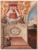 Ex. Voto.Deutsch, 18. Jh. Bez. u. dat. "I.SP.1736". Öl/Lwd. H: 52 x 40 cm. Doubl. 20.00 % buyer's