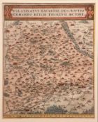 Kupferstich-Karte. 18. Jh.Palatinatus Bavariae Descriptio Erhardo Reych Tirolense Auctore.