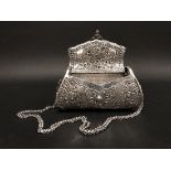 Sterling Silver Decorative Hand Bag