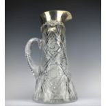 Sterling Silver & Cut Crystal Pitcher