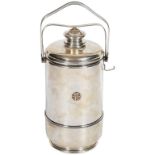 "Cartier" French Sterling Silver & Gold Ice Bucket