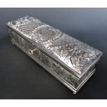 Fine 19th C. Silver-Plated Jewelry Box