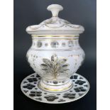 Large 19th C. Bohemian Crystal Tureen