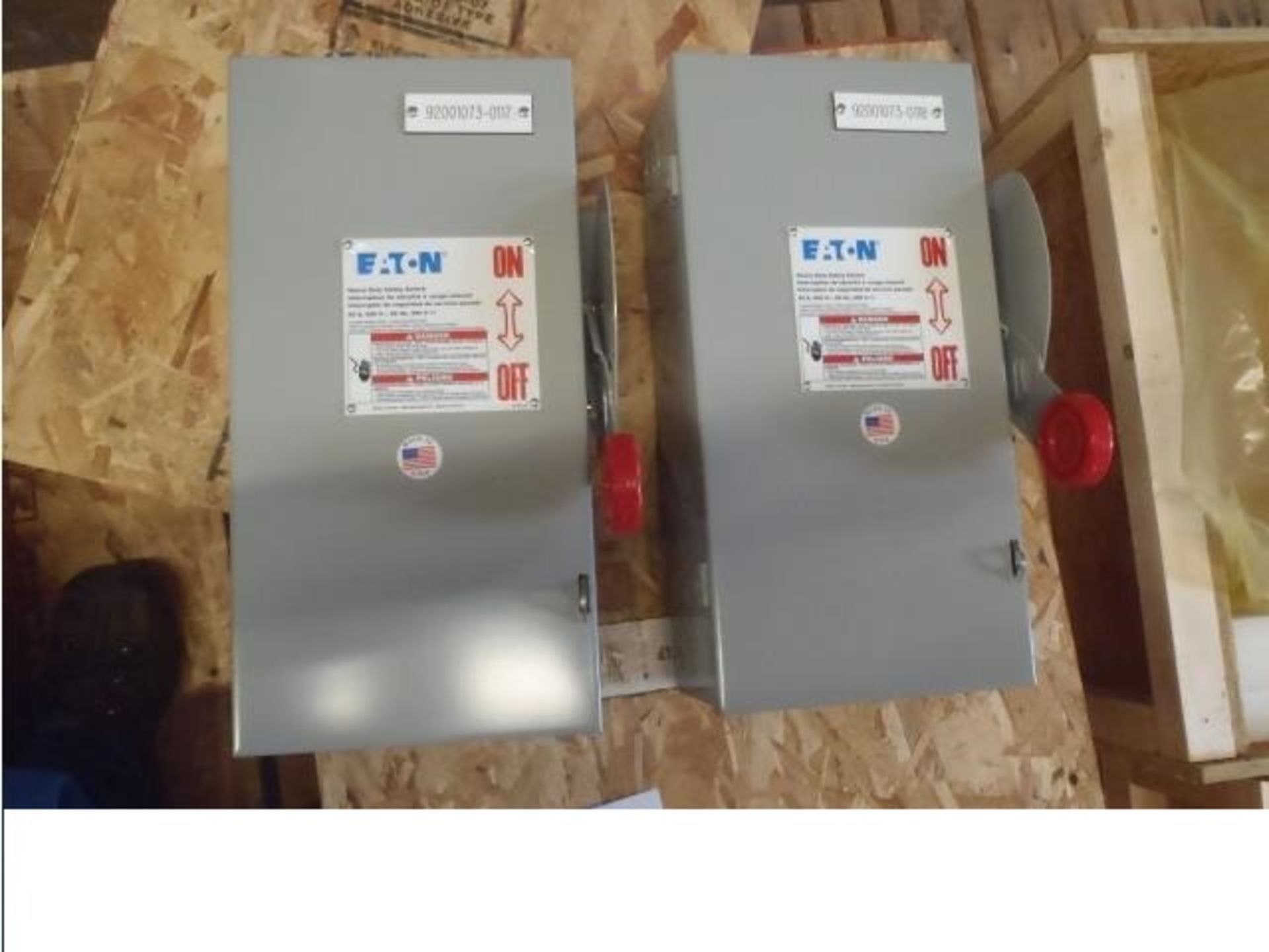 LOT of (2) EATON AC Disconnect Switches: