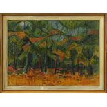 Mertz, Max (1912-1981), "Herbstwald", Öl auf Leinwand, rechts oben signiert und dat. (19)51, auf