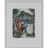 Chagall, Marc (1887-1985), Vor St. Jeannet, Farblithographie, WVZ Mourlot 646, 32 x24 cm (