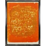 Kerg, Theo (1909-1993), Komposition in Orange, 2. H. 20. Jh., Farblithographie, unten signiert und