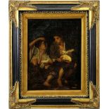 Kopist, Trauben- und Melonenesser, nach Bartolomé Esteban Murillo, um 1900, Öl/Lwd, 41 x 33 cm, im