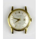 Goldene IWC Automatic Armbanduhr, Schweiz 1960er Jahre, Gehäuse aus 18 kt Gelbgold, unter Deckel
