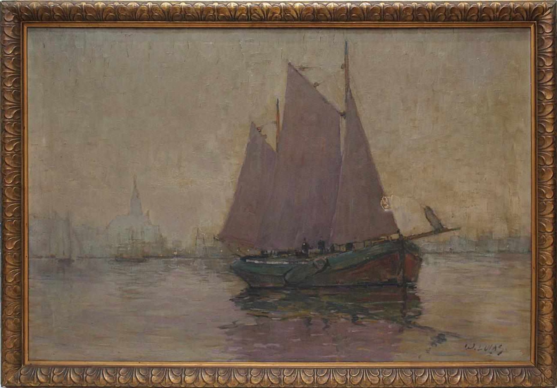 Lucas, Wilhelm (1884 Dimburg - 1918 Garmisch), Fischerboot vor belgischer oder holländischer