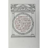 Piccolomini, Aeneas Sylvius, Euryalus und Lukrezia, aus d. Lat. v. Konrad Falke, Leipzig: Insel