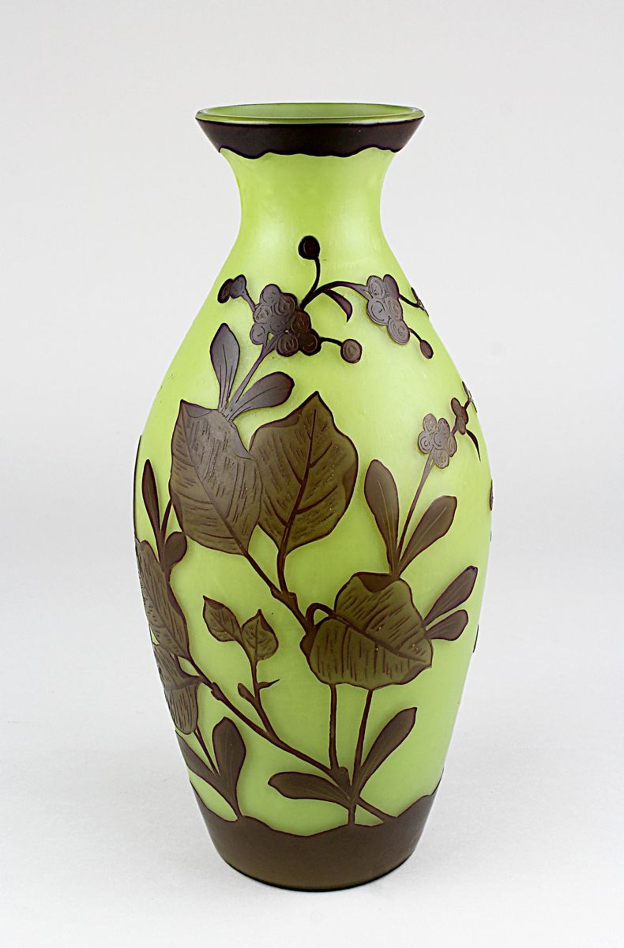 Loetz / Velez Art Déco-Vase, Johann Loetz-Witwe Klostermühle Böhmen um 1920, ovoider