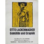 Lackenmacher, Otto (Saarbrücken 1927 - 1988 Saarbrücken), Plakat 1963 mit weiblichem Halbakt,