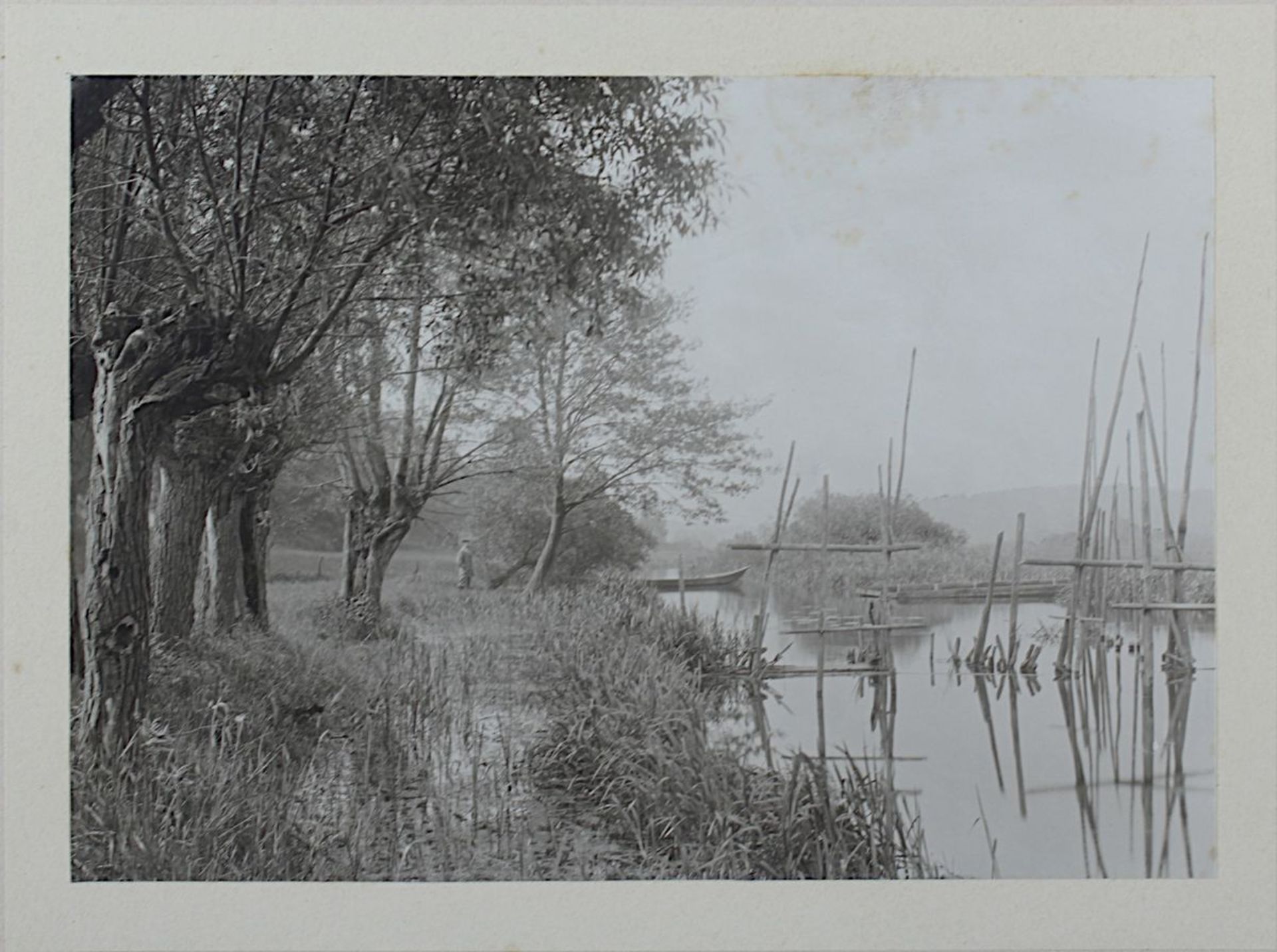 12 Schwarzweiß-Aufnahmen Motive an der Ostseeküste, um 1900, Landschafts-, Hafen- und - Bild 4 aus 5