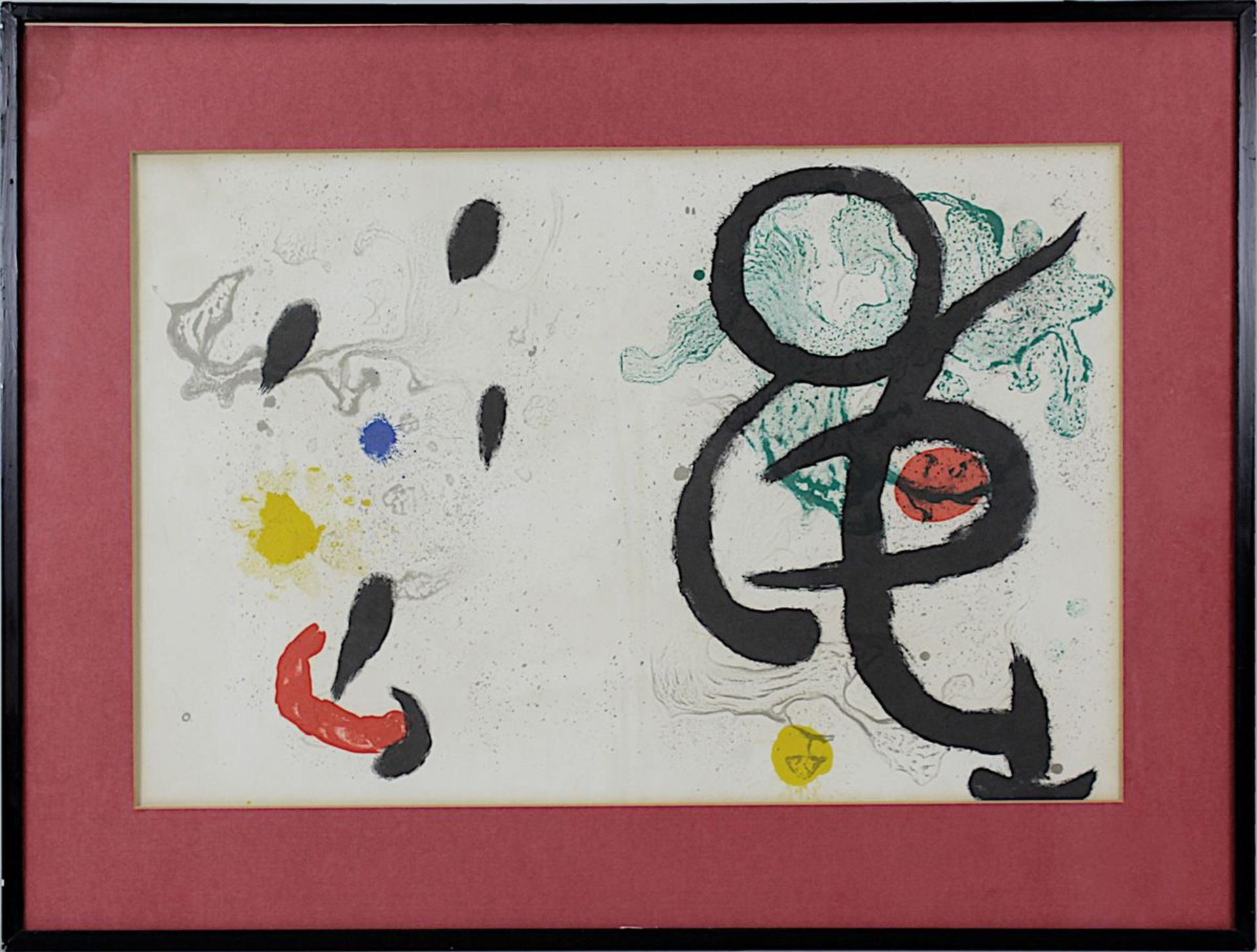 Miró, Joan (Barcelona 1893 - 1983 Palma de Mallorca), "Miró - Artigas", Farblithographie, 36 x 54,