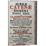 Lauder, Paulus, Aurae Catenae Homeri Dritter Theil, de Transmutatione Metallorum, ..., Frankfurt
