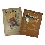 2 Bücher um 1900: Tennyson, Enoch Arden (deutsch), Leipzig bei Fiedler o. J., geprägter Jugendstil-