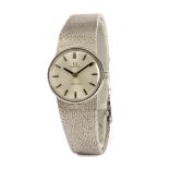 Omega ladies. 18 ct. white gold wristwatch