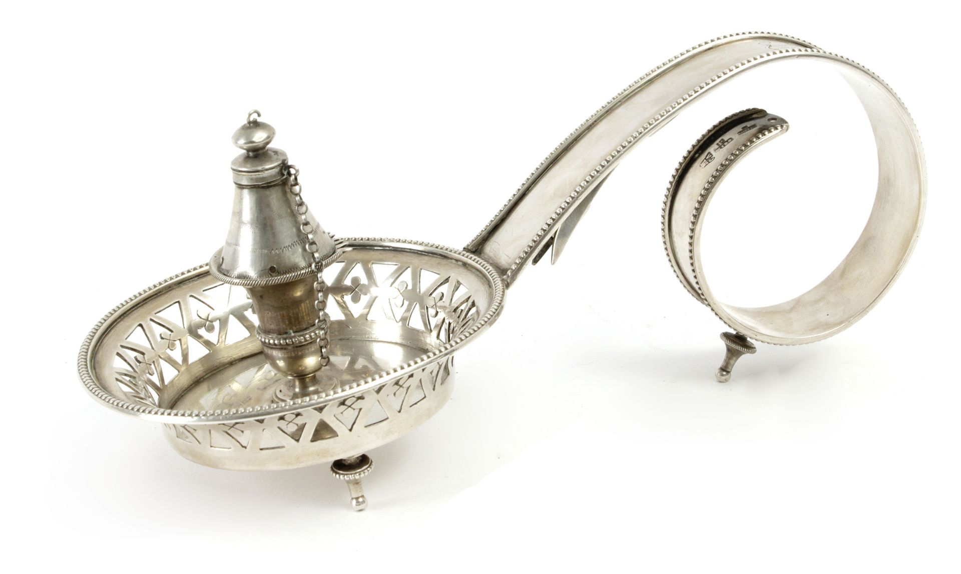 A 19th century Spanish silver candlestick - Image 2 of 4