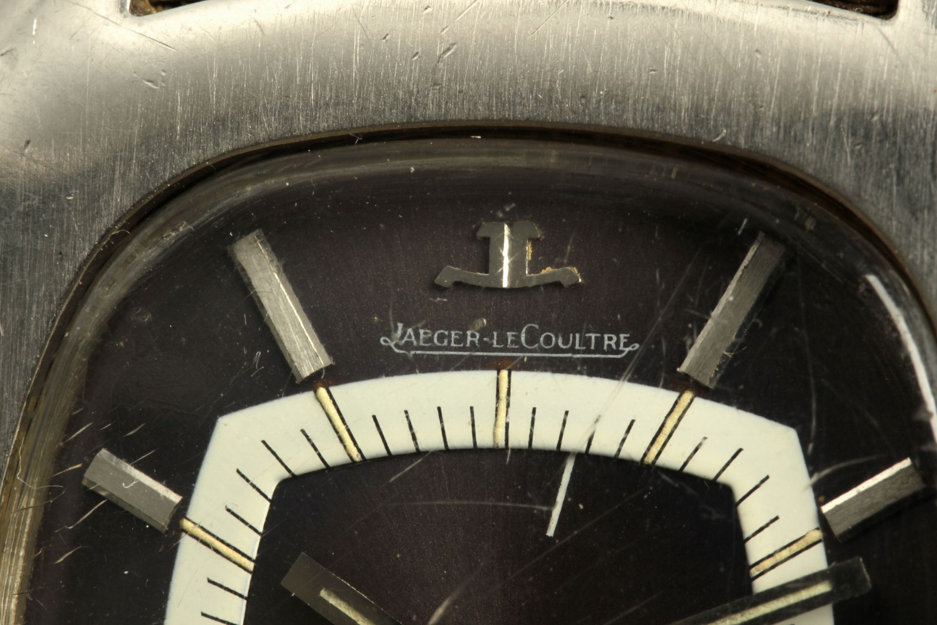 Jaeger Le-Coultre Memovox Alarm c. 1970. A gentlemen stainless steel wristwatch in its original case - Bild 3 aus 9