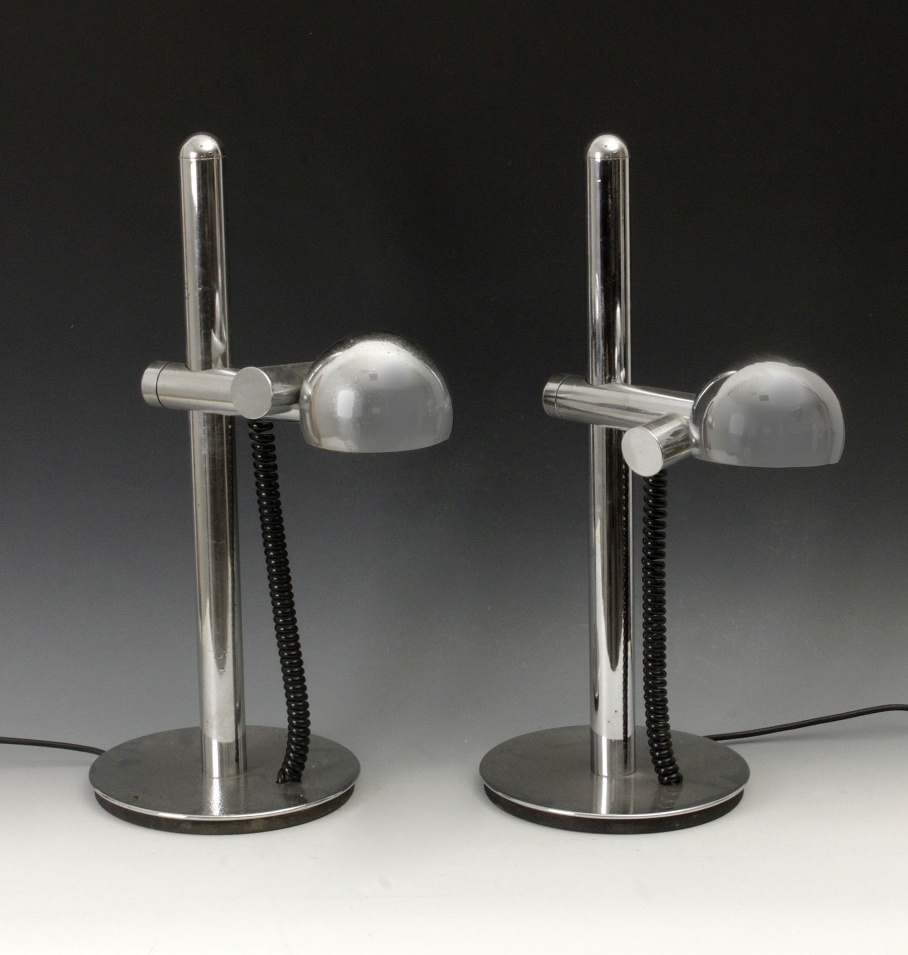 Pair of Space Age table lamps circa 1930