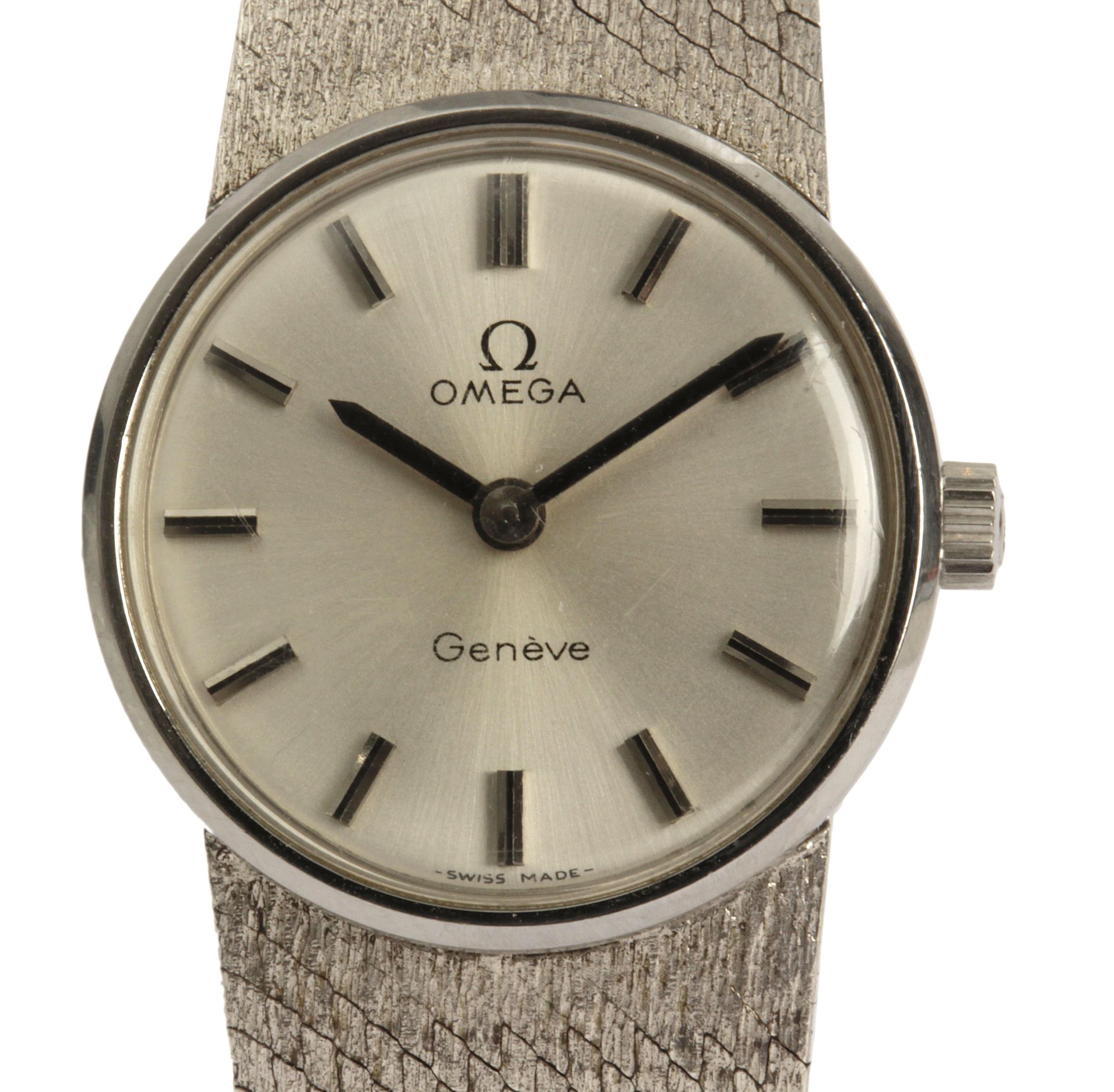 Omega ladies. 18 ct. white gold wristwatch - Image 2 of 2