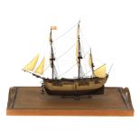 An early 20th century ship model