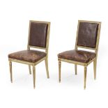 Pair of 20th century Louis XVI style chairs