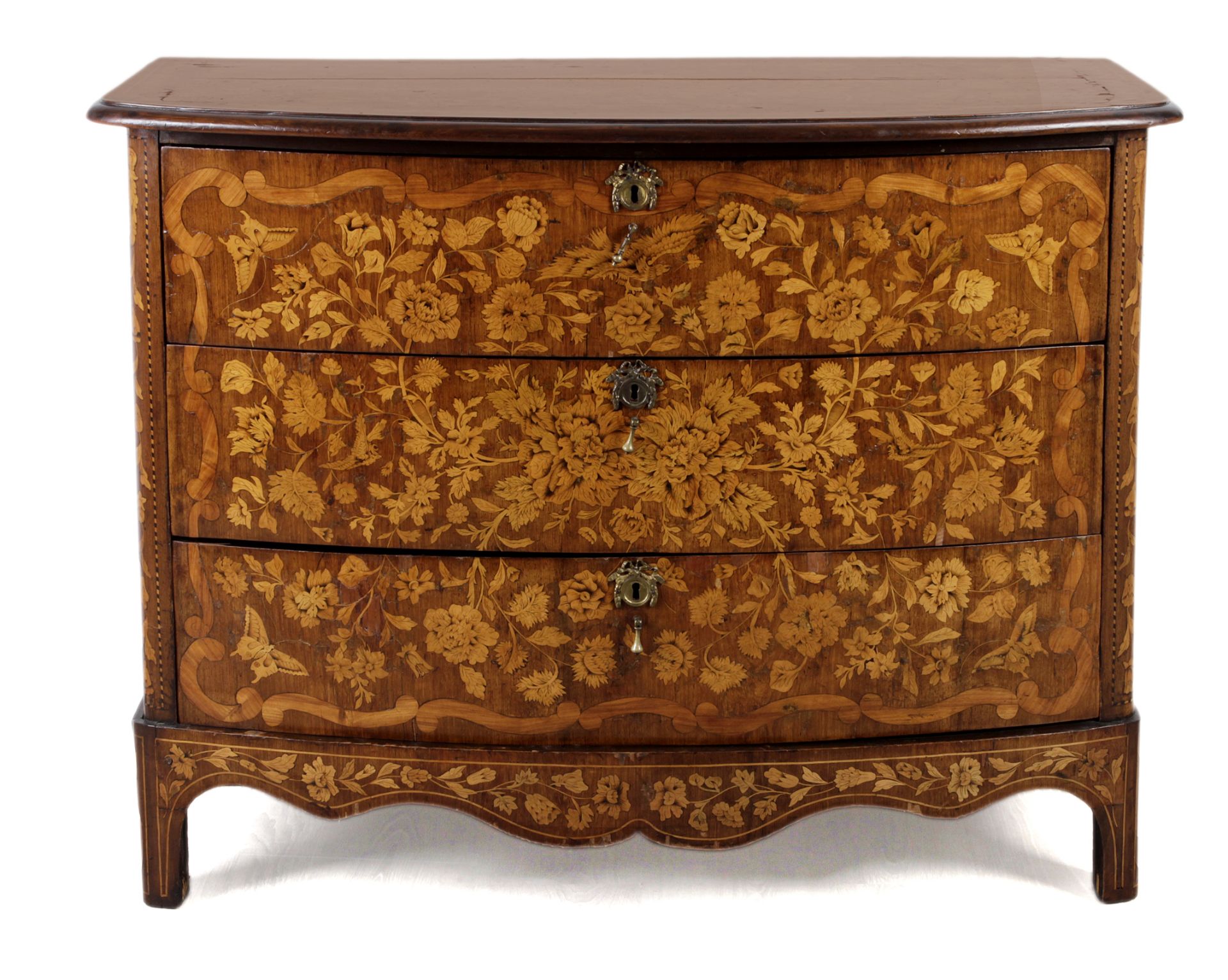 18th century Dutch walnut commode