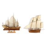 Two early 20th century ship models