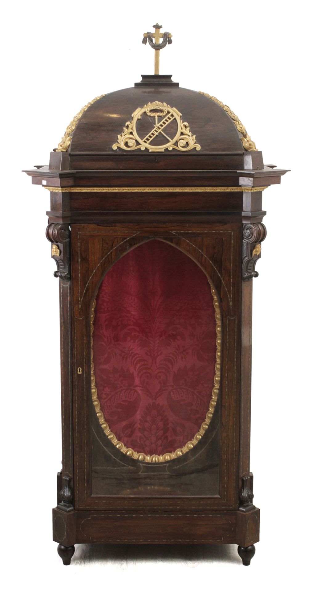 19th century Spanish Elizabethan period mahogany chapel