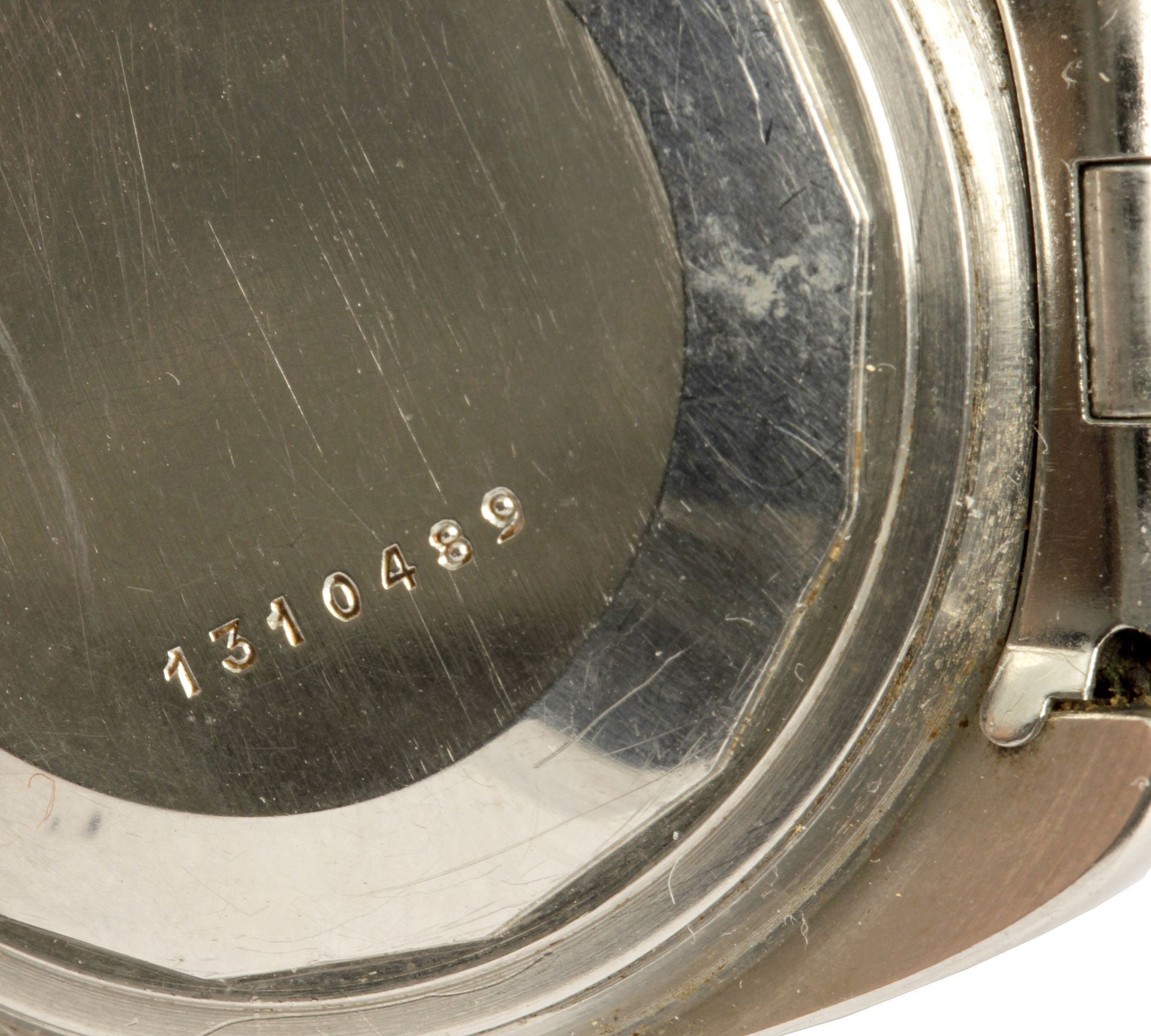 Jaeger Le-Coultre Memovox Alarm c. 1970. A gentlemen stainless steel wristwatch in its original case - Bild 4 aus 9