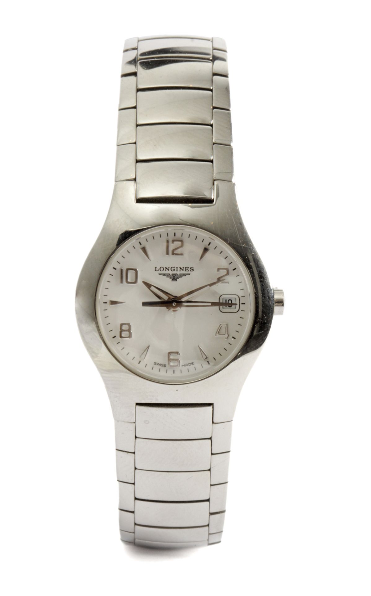 Longines ladies stainless steel wristwatch