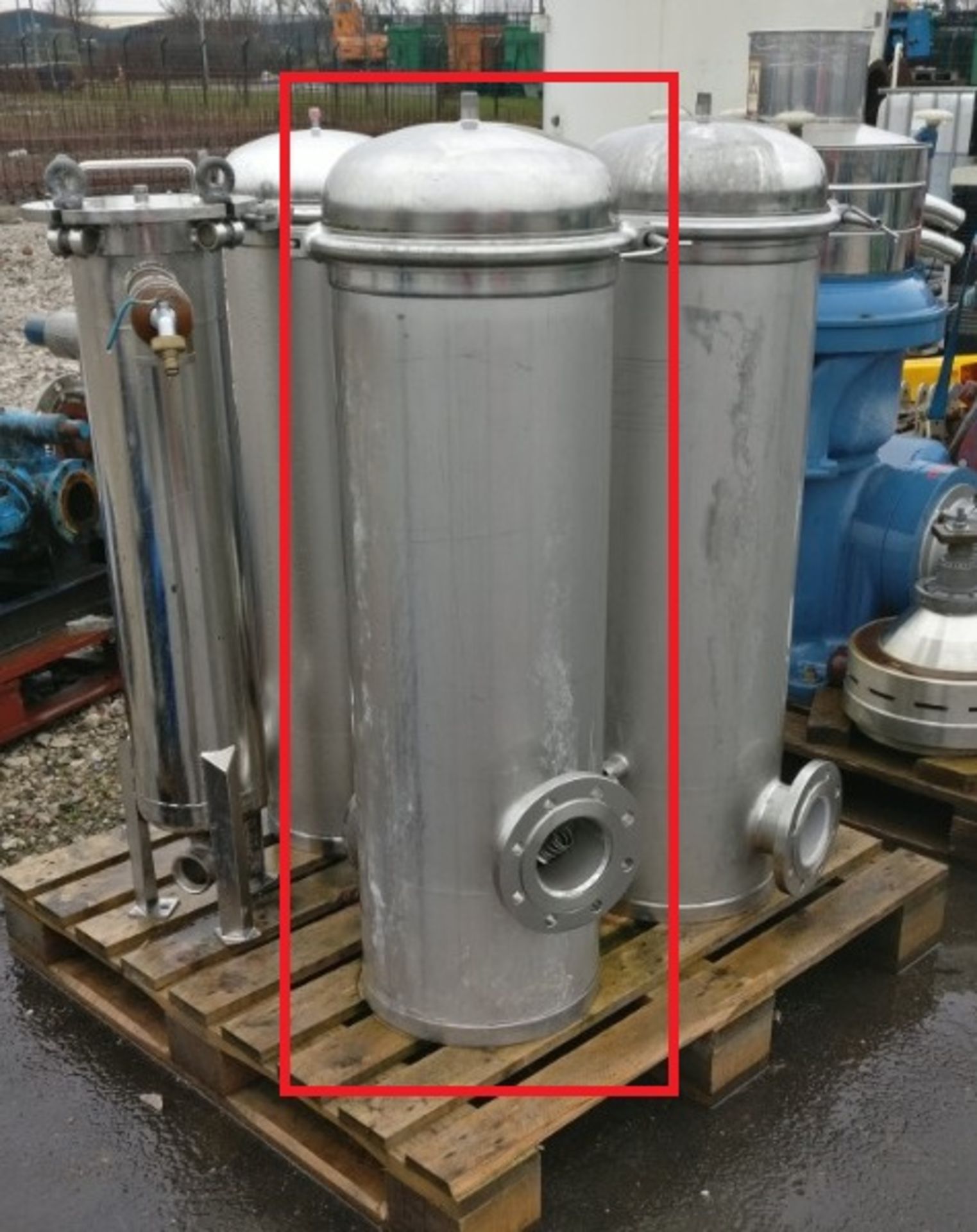 Two Stainless Steel Filter Housing