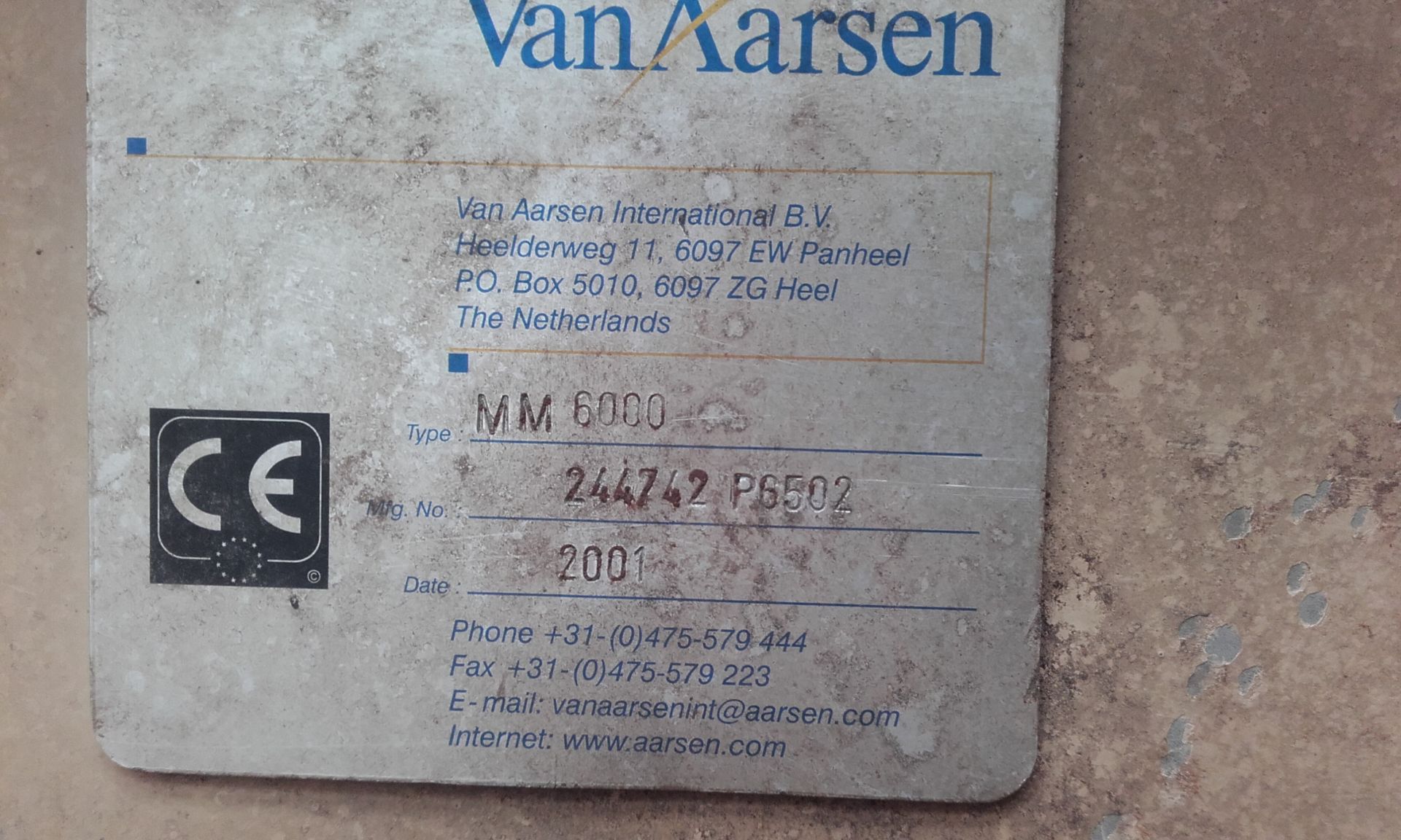 Van Aarsen MM6000 STAINLESS STEEL HORIZONTAL PADDL - Image 11 of 11