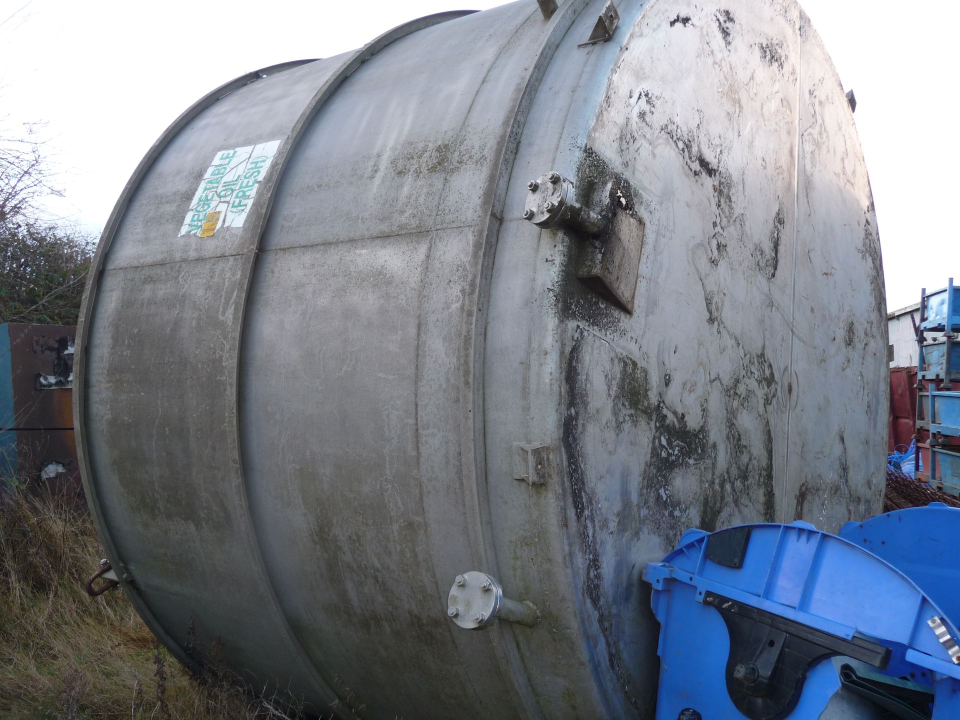 Stainless Steel Cylindrical Vertical Tank - Image 2 of 2