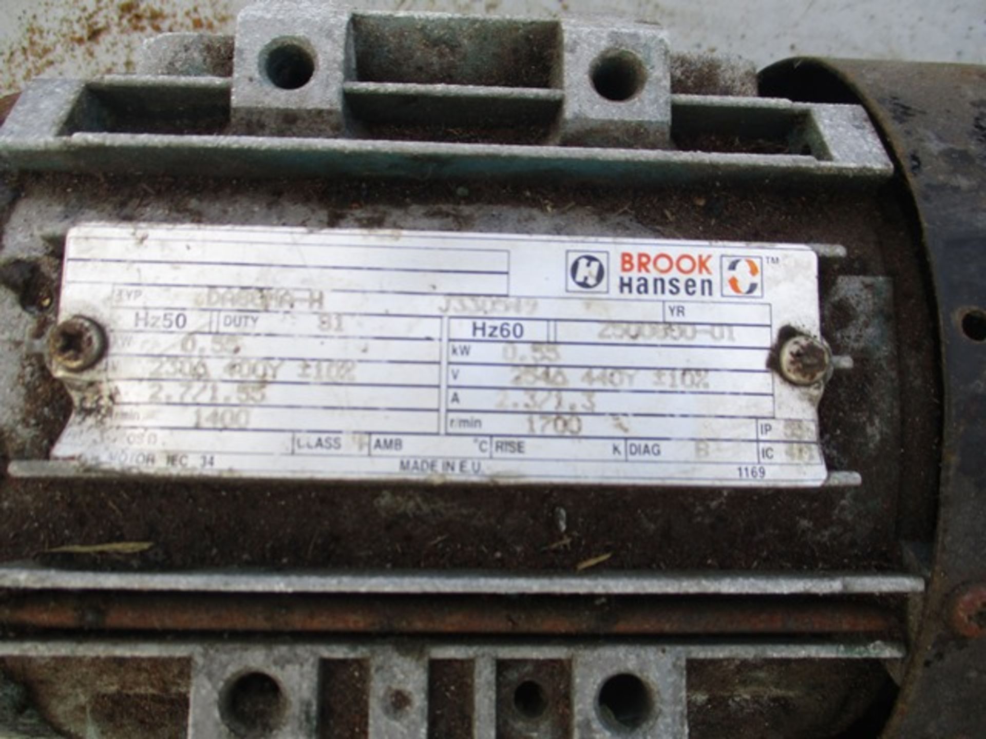 Brook Hanse J330549 Motor Gearbox - Image 2 of 2