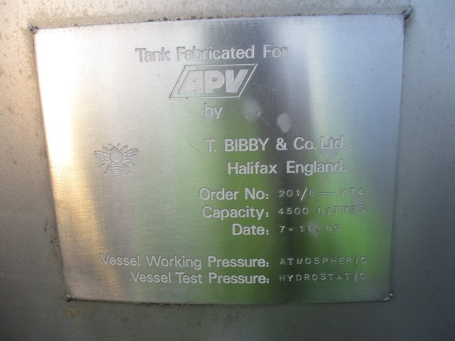 Two Bibby PPM Two Stainless Steel Tanks - Image 2 of 3