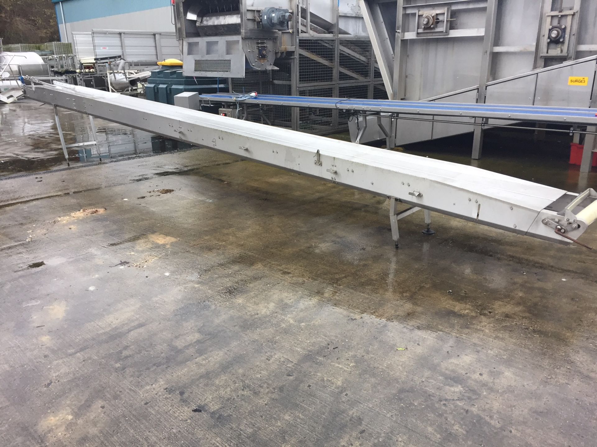Stainless Steel Framed Inclined Conveyor - Image 2 of 3