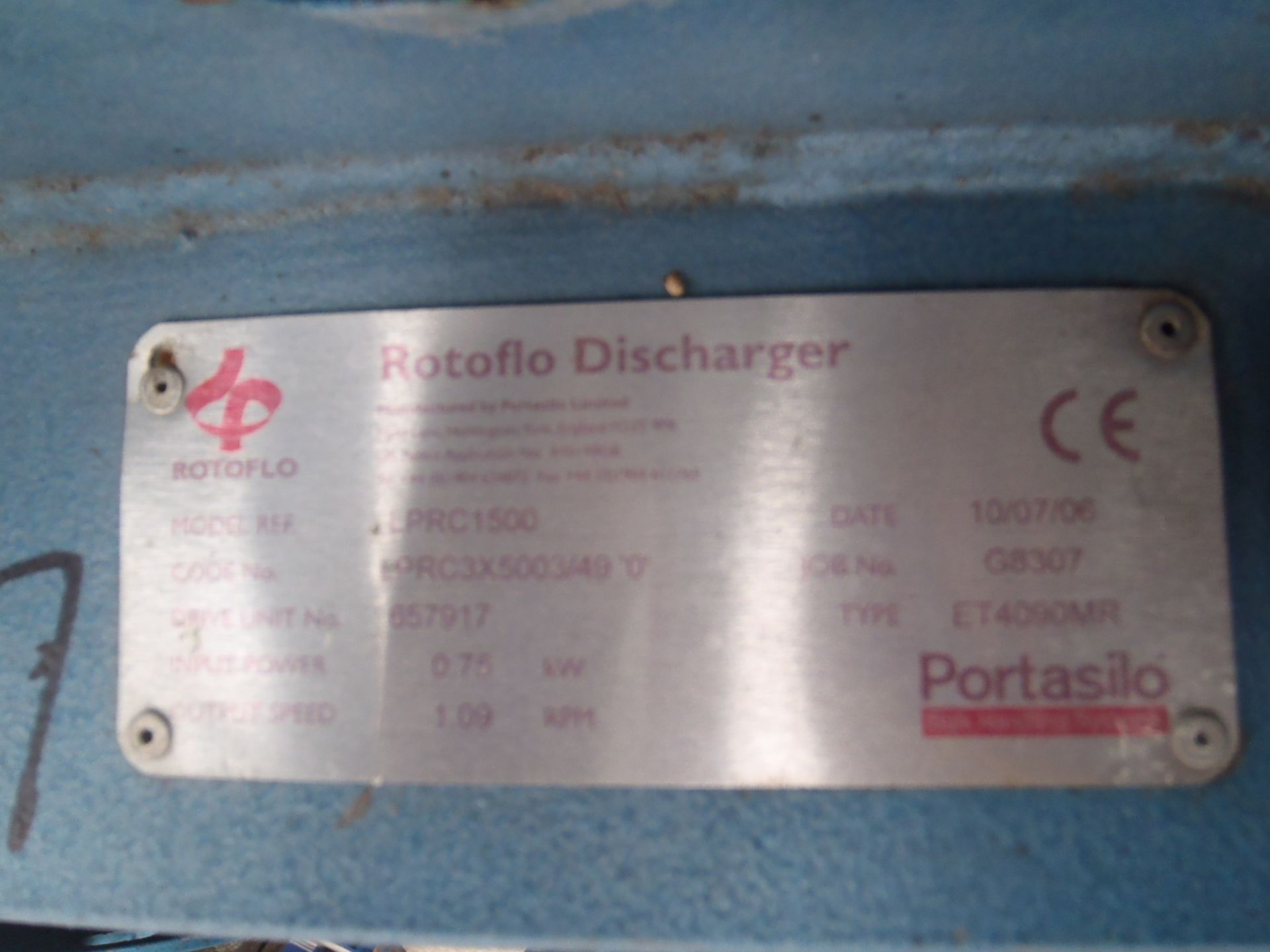 Rotoflo Discharger Model LPRC 1500 Discharger - Image 5 of 7