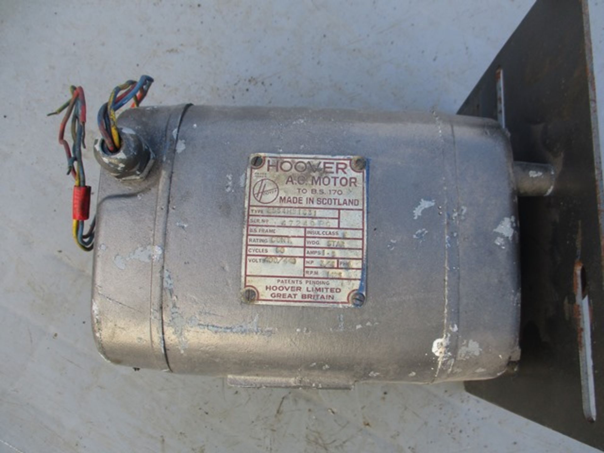 Hoover 2554HB163 A.C Motor - Image 2 of 2